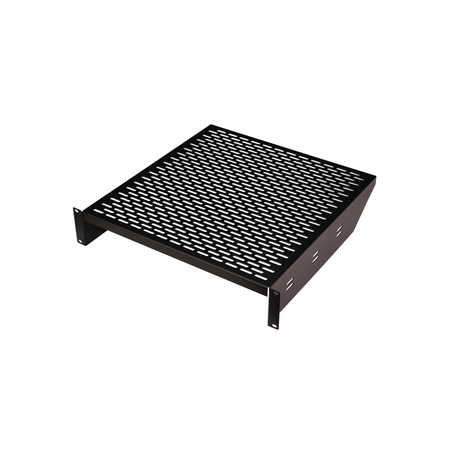 GREAT LAKES CASE & CABINET SHELF STANDARD PERFORATED, 19"W X 18"D ALUM FRONT MOUNTED 7206-FM